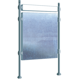 Panell d'anunci lliure amb rètol d'alç 1670 x1225 mm